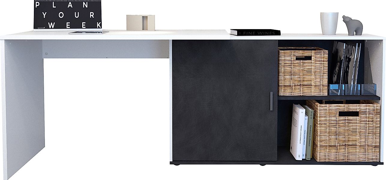 FMD Eckschreibtisch Valley, Breite 118 cm günstig online kaufen