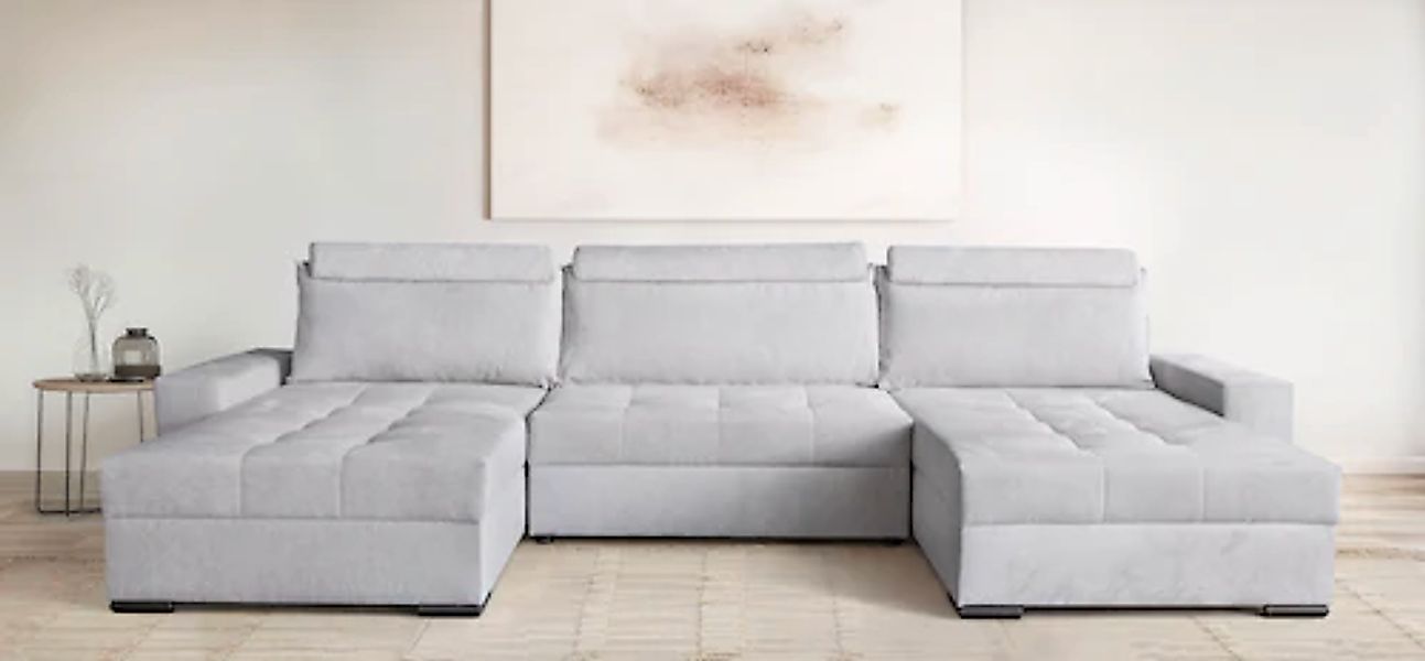 OTTO home Wohnlandschaft »U-Form Home System« 2 Ottomane,Bonnelfederkern, S günstig online kaufen