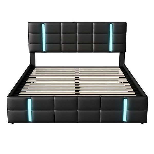 Furnishings Home Jugendbett Polsterbett Stauraumbett (Hydraulisch anhebbare günstig online kaufen