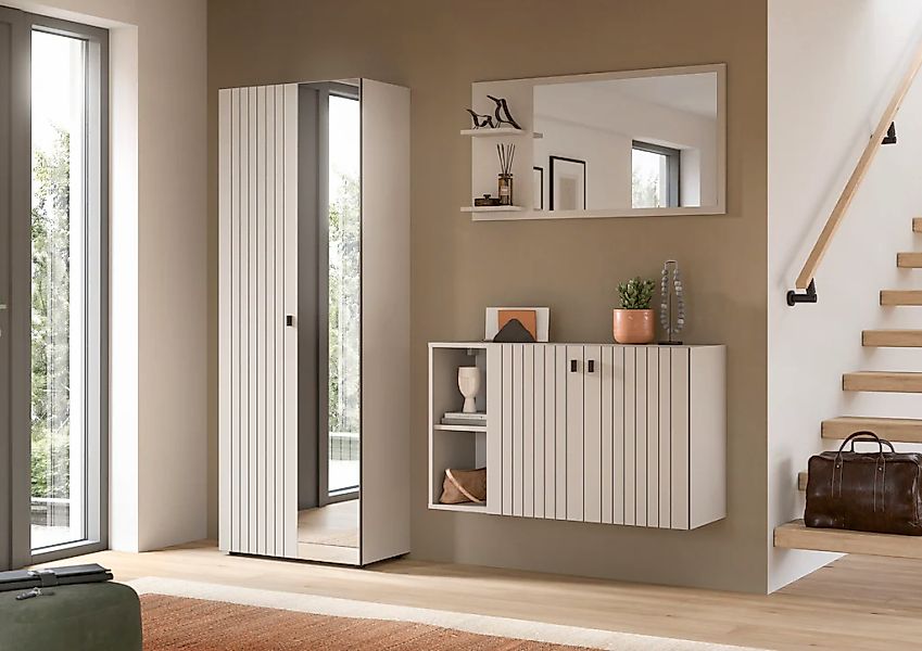 Home affaire Garderoben-Set "TATIO, 3-tlg. Garderobenkombination, Breite: 1 günstig online kaufen