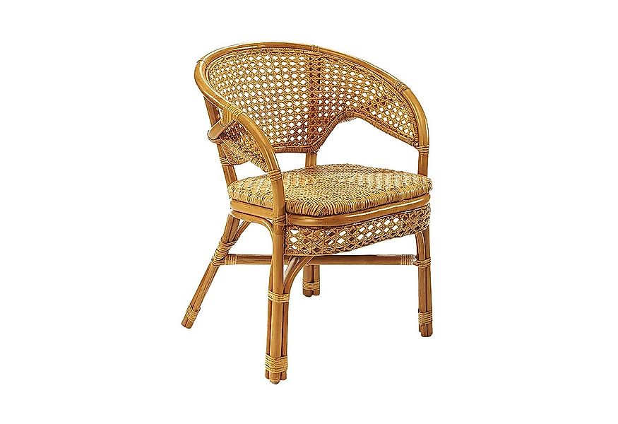 Kobolo Rattanstuhl Stuhl Sessel -NIMES- mit Wiener Geflecht (aus Rattan) günstig online kaufen