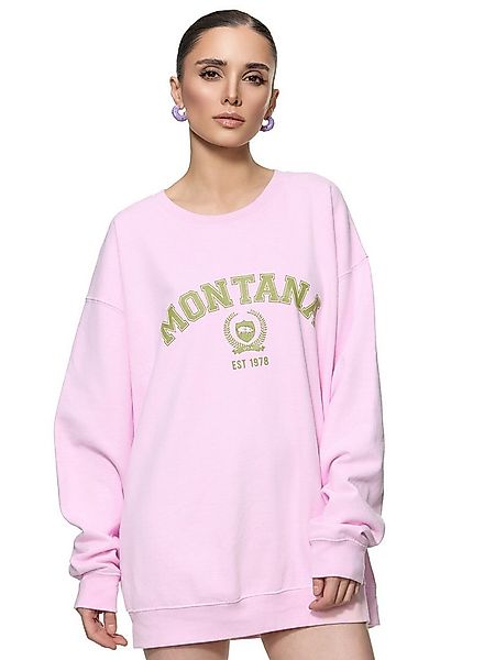 Worldclassca Sweatshirt Worldclassca Oversized Sweatshirt MONTANA Print Lan günstig online kaufen