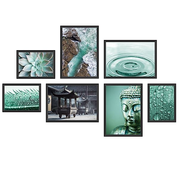 WallSpirit Poster Poster Set "Meditation Yoga" günstig online kaufen