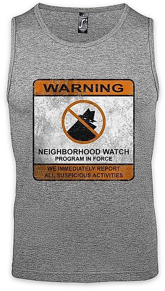 Urban Backwoods Tanktop Neighborhood Watch Sign Ärmelloses T-Shirt Nachbars günstig online kaufen
