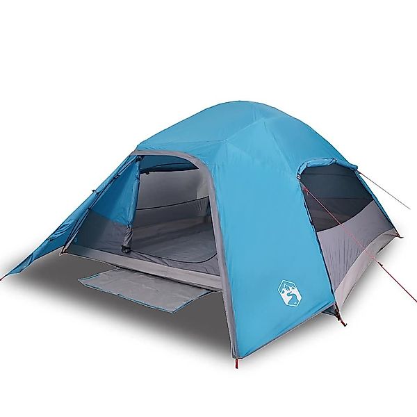 vidaXL Kuppelzelt Kuppel-Campingzelt 4 Personen Blau günstig online kaufen