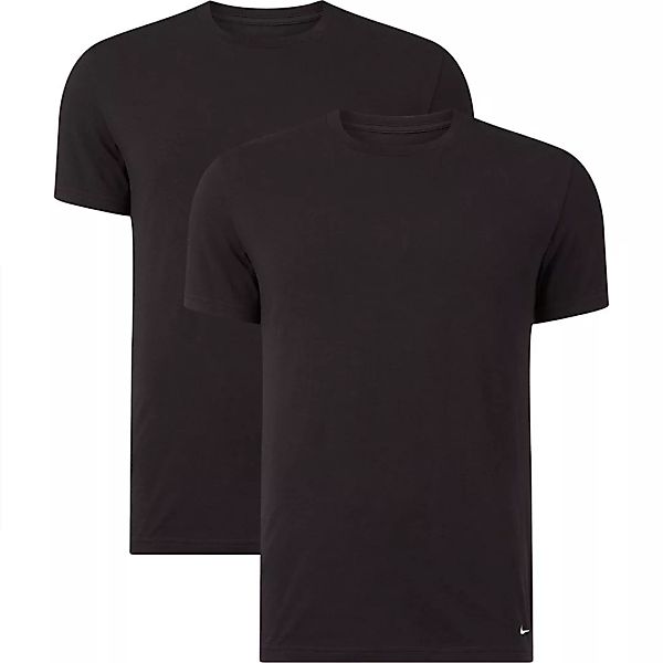 Nike Crew T-shirt 2 Einheiten XS Black / Black günstig online kaufen