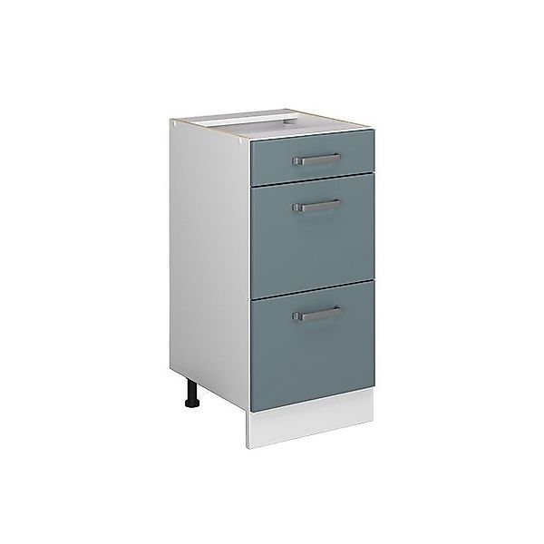 Vicco Unterschrank R-Line, Blau-Grau/Weiß, 40 cm günstig online kaufen