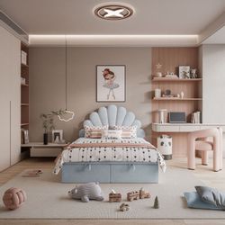 Lookway Boxspringbett ASHLEY Polsterbett mit Muschel-Kopfteil günstig online kaufen