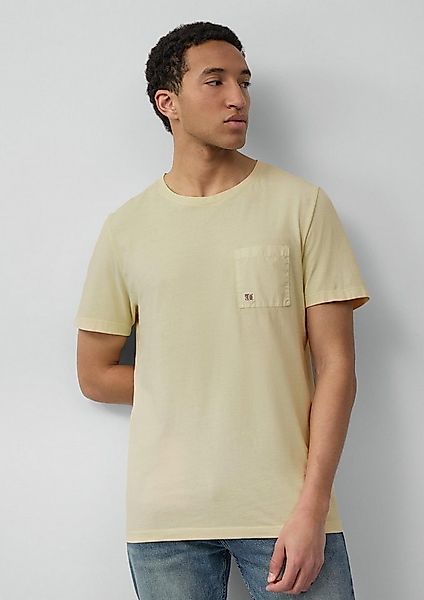 s.Oliver Kurzarmshirt T-Shirt T-Shirt mit Brusttasche und Garment Dye günstig online kaufen