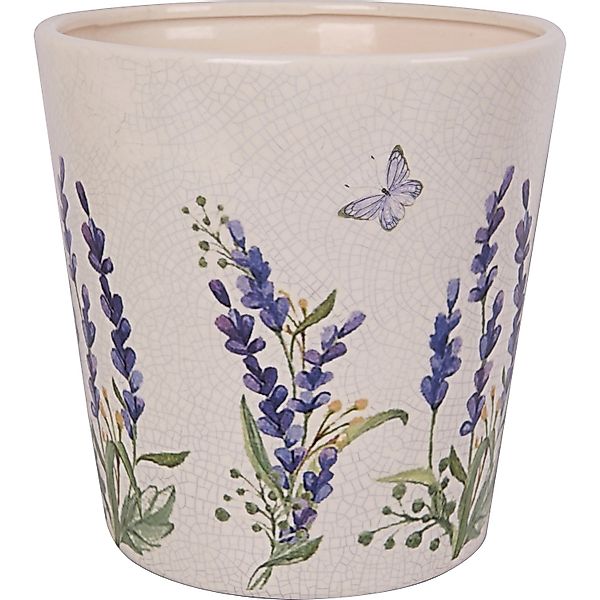 Übertopf Lavendel Keramik Glatt Ø 18 cm x 18 cm günstig online kaufen