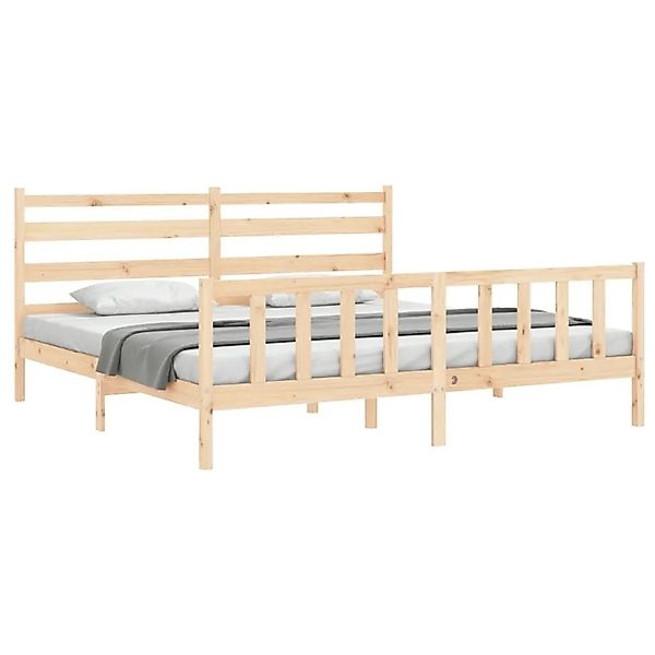 vidaXL Massivholzbett ohne Matratze 200x200 cm Kiefer 3192056 günstig online kaufen