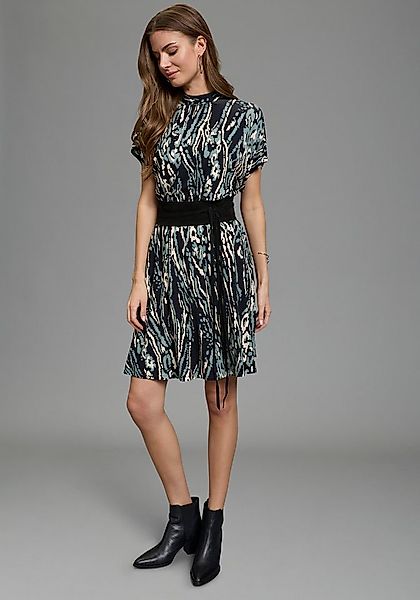 Laura Scott Sommerkleid hoch geschlossener Ausschnitt, aus Jersey, Abstrakt günstig online kaufen