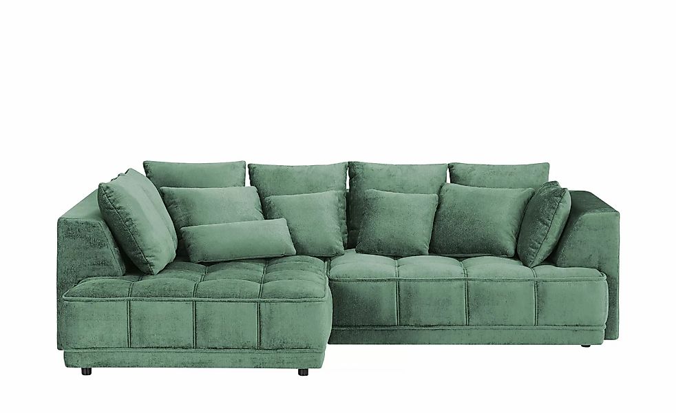 switch Ecksofa aus Samt Tiga ¦ grün ¦ Maße (cm): B: 285 H: 88 T: 205.0 Pols günstig online kaufen