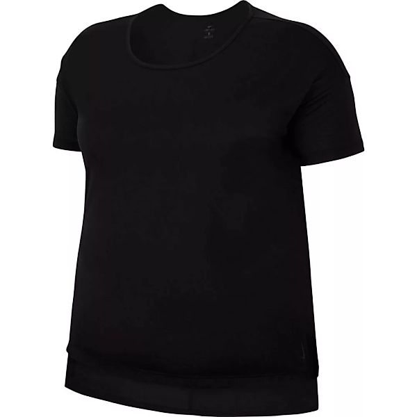 Nike Yoga Big Kurzarm T-shirt 2X Black / Dark Smoke Grey günstig online kaufen