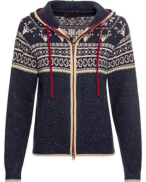 Reitmayer Strickjacke Jacquard-Zipp-Strickjacke günstig online kaufen