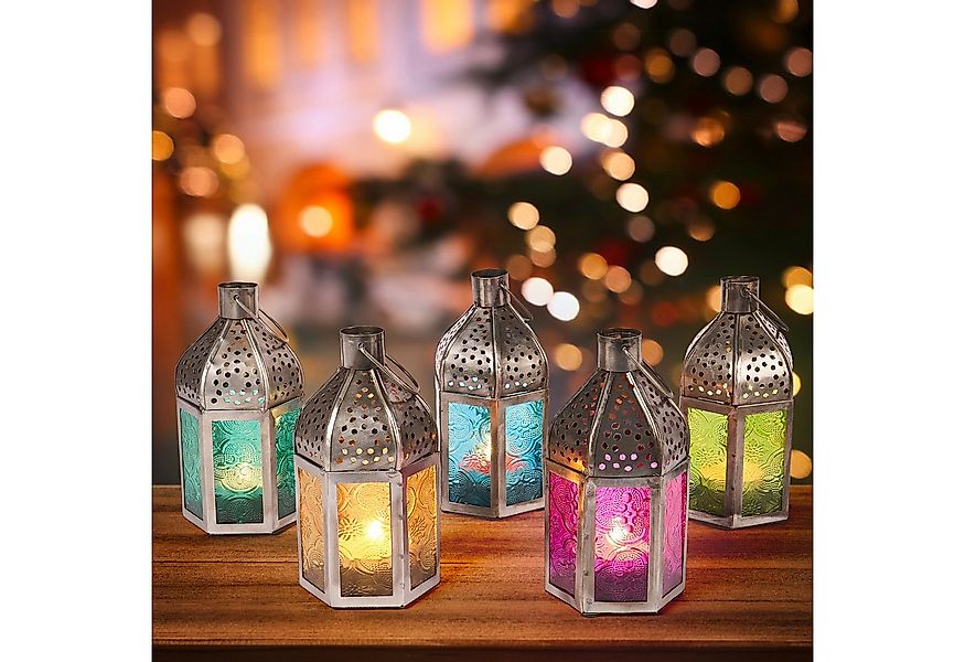 Marrakesch Orient & Mediterran Interior Teelichthalter 5er Set Orientalisch günstig online kaufen