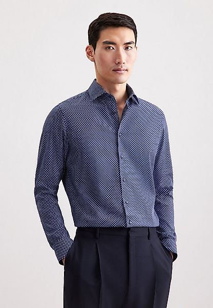 seidensticker Businesshemd Schwarze Rose Slim 1/1 Kentkragen Druck günstig online kaufen