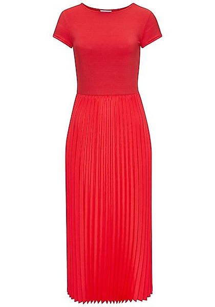 LASCANA Midikleid mit Plisseerockteil, Basic, modisch günstig online kaufen
