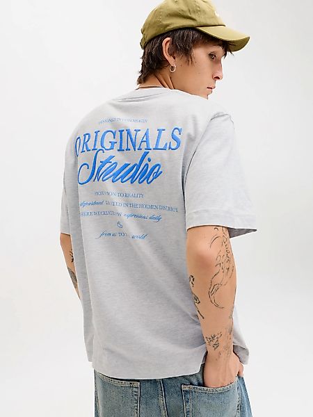 Jack & Jones Kurzarmshirt "JORNORREBRO TYPO TEE SS CREW NECK NOOS" Baumwoll günstig online kaufen