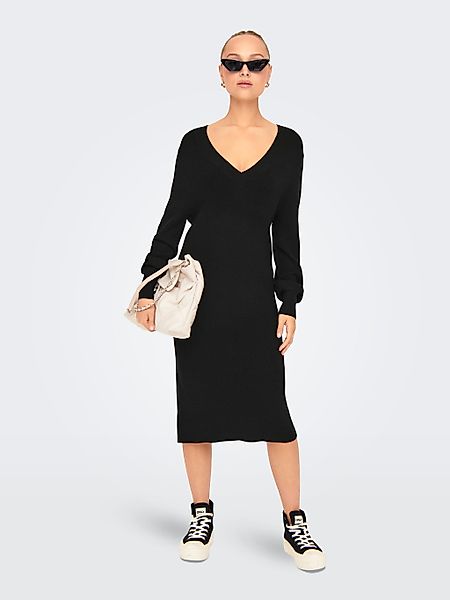 ONLY Strickkleid ONLKATIA LS V-NECK DRESS günstig online kaufen