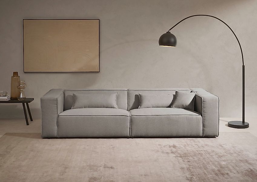 LeGer Home by Lena Gercke 3-Sitzer "PIARA, Couch mit Kedernaht, Sofa in Cor günstig online kaufen