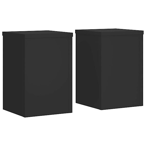 vidaXL Blumenständer Pflanzenständer 2 Stk. Schwarz günstig online kaufen