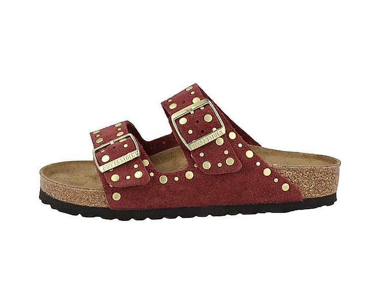 Birkenstock Arizona Rivet Veloursleder normal Damen Sandale Sandaletten, So günstig online kaufen