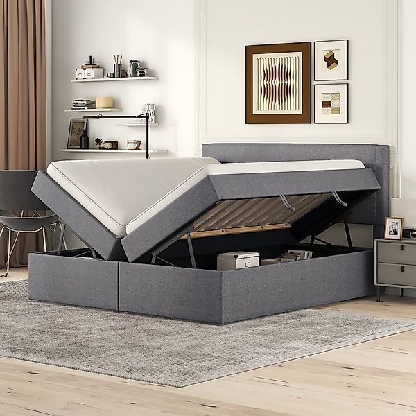 Flieks Polsterbett, Boxbett Doppelbett mit Stauraum günstig online kaufen