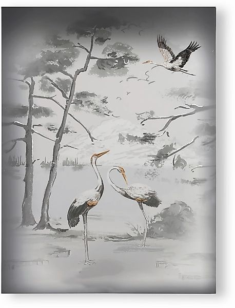 LAURA ASHLEY Leinwandbild "Animalia" 1 Stk. tlg. Leinwandbild Metallic 80x6 günstig online kaufen