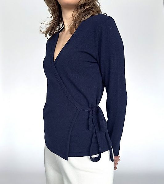 Zuckerwatte Wickelpullover Wickelpullover aus weicher Merino günstig online kaufen