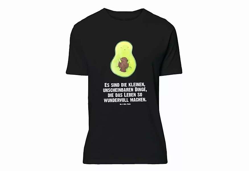 Mr. & Mrs. Panda T-Shirt Avocado mit Kern - Schwarz - Geschenk, T-Shirt, Ve günstig online kaufen