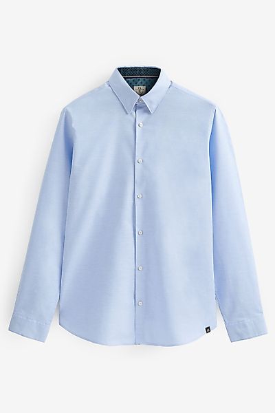 Next Langarmhemd Langärmeliges Slim Fit Oxfordhemd günstig online kaufen
