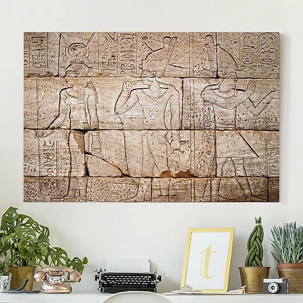 Leinwandbild - Querformat Egypt Relief günstig online kaufen