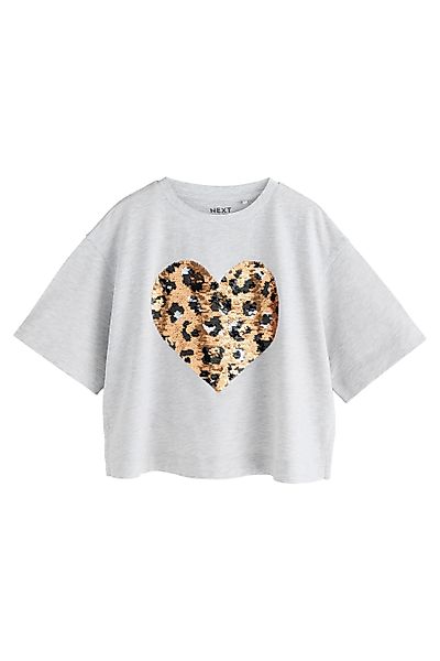 Next Paillettenshirt T-Shirt aus 100 % Baumwolle günstig online kaufen