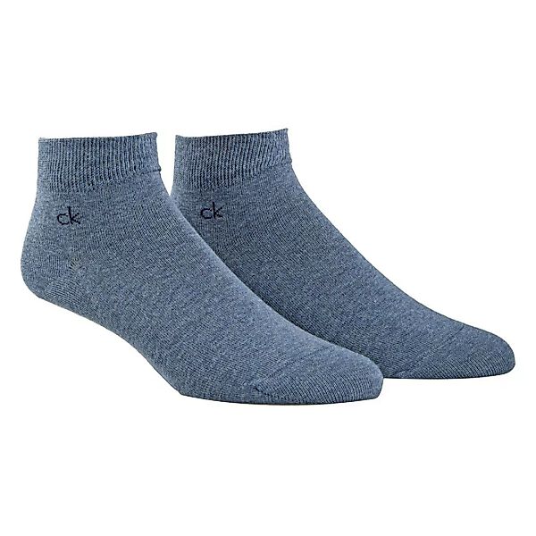 Calvin Klein Casual Flat Knit Cotton Simon Quarter Socken 2 Paare EU 43-46 günstig online kaufen