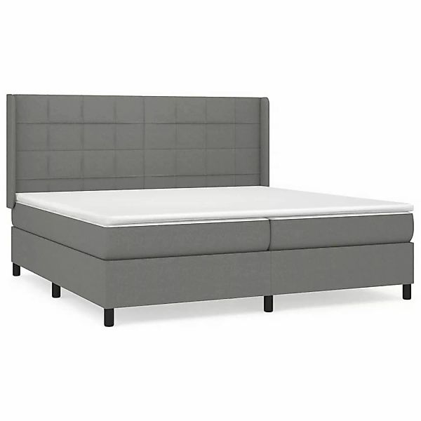 vidaXL Boxspringbett mit Matratze Dunkelgrau 200x200 cm Stoff1399062 günstig online kaufen