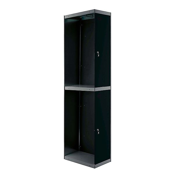 PROREGAL Spind AMEGO HxBxT 180 x 30 x 50 cm 2 Abteile Anbaumodul Anthrazit- günstig online kaufen