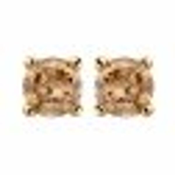 Ohrstecker 585/- Gelbgold 2 Brill. 0,25 ct. braun günstig online kaufen