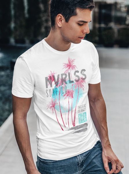 Neverless Print-Shirt Herren T-Shirt Palmen Sommer günstig online kaufen