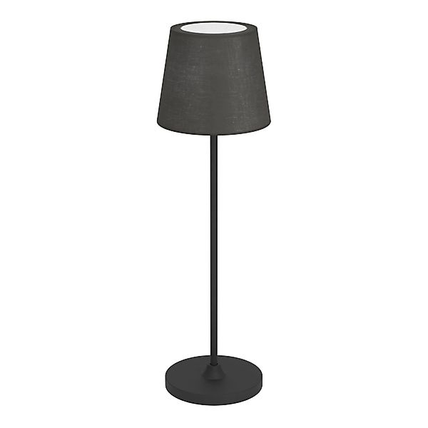 EGLO LED Akku Tischleuchte LEONERO Schwarz kabellos Touchdimmer H 340mm günstig online kaufen