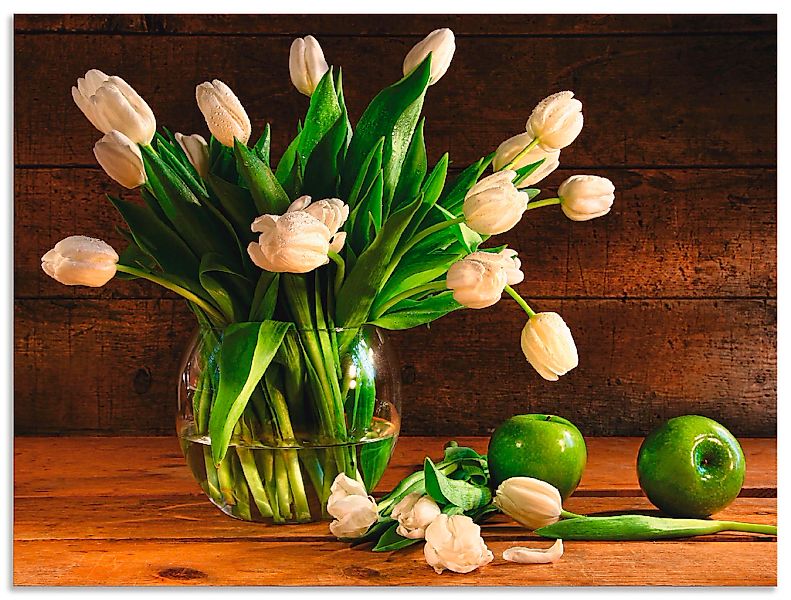 Artland Wandbild "Tulpen in Glasvase", Blumen, (1 St.), als Alubild, Outdoo günstig online kaufen