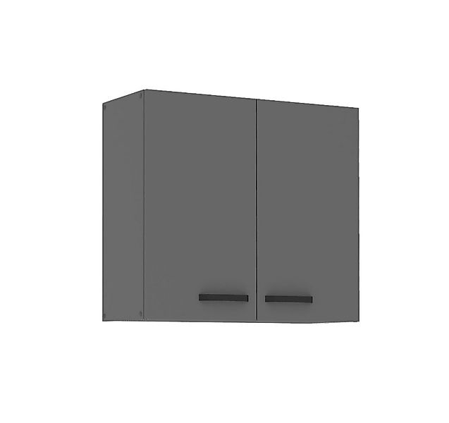 Küchen-Preisbombe Hängeschrank 80 cm Küche NESSA Anthrazit Küchenzeile Küch günstig online kaufen