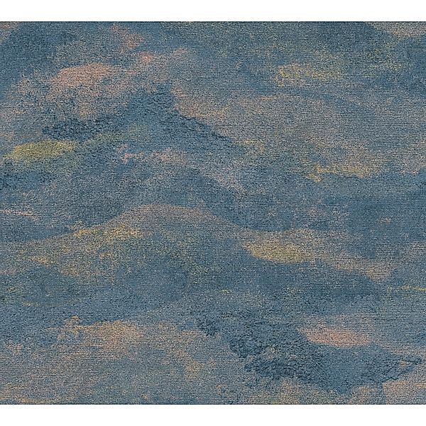 A.S. Creation Vliestapete Abstrakt Landschaft 10,05 m x 0,53 m Dunkelblau F günstig online kaufen