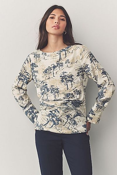 Next Langarmbluse Langärmelige Bluse mit Rüschendetails (1-tlg) günstig online kaufen
