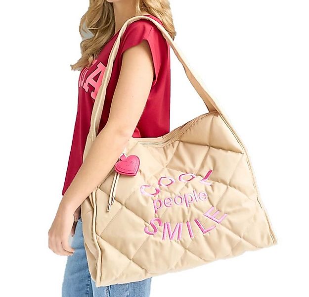 Miss Goodlife Umhängetasche Miss Goodlife Quilted Bag Cool People Smile günstig online kaufen