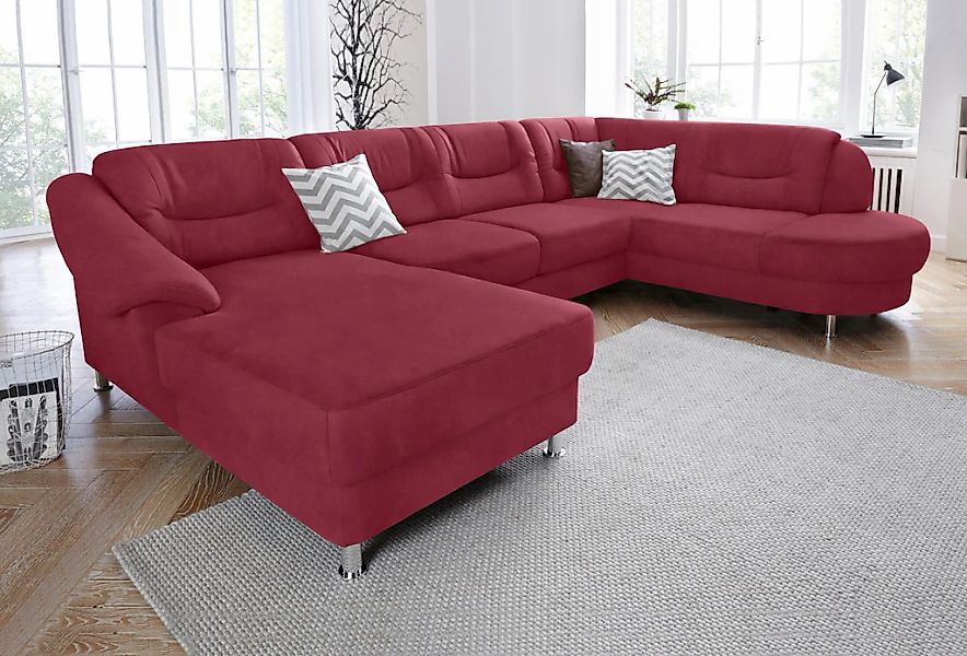 sit&more Wohnlandschaft "Salsa U-Form" mit Federkern, wahlweise mit Bettfun günstig online kaufen