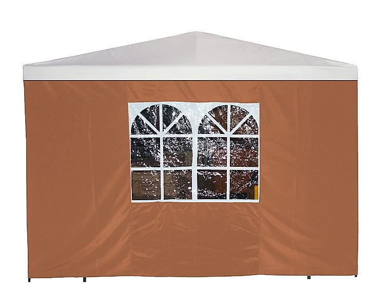 DEGAMO Pavillonseitenteil, 3x1,9 Meter, Polyester terracottafarben, günstig online kaufen