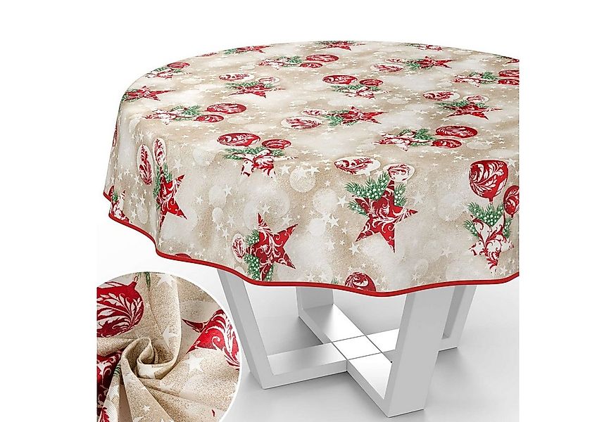 ANRO Tischdecke abwaschbar mit Motiv schmutzabweisend Stoff-Wachstuch 2.0 ( günstig online kaufen