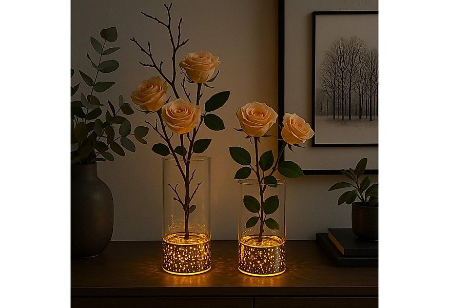 Online-Fuchs Dekovase mit LED-Beleuchtung und Timer - DIY Vase zum Dekorier günstig online kaufen