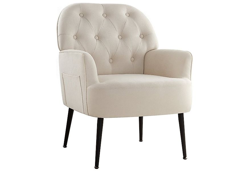 Intimate WM Heart Sessel Einzelsessel, Retro Fernsehsessel mit Metallbeinen günstig online kaufen